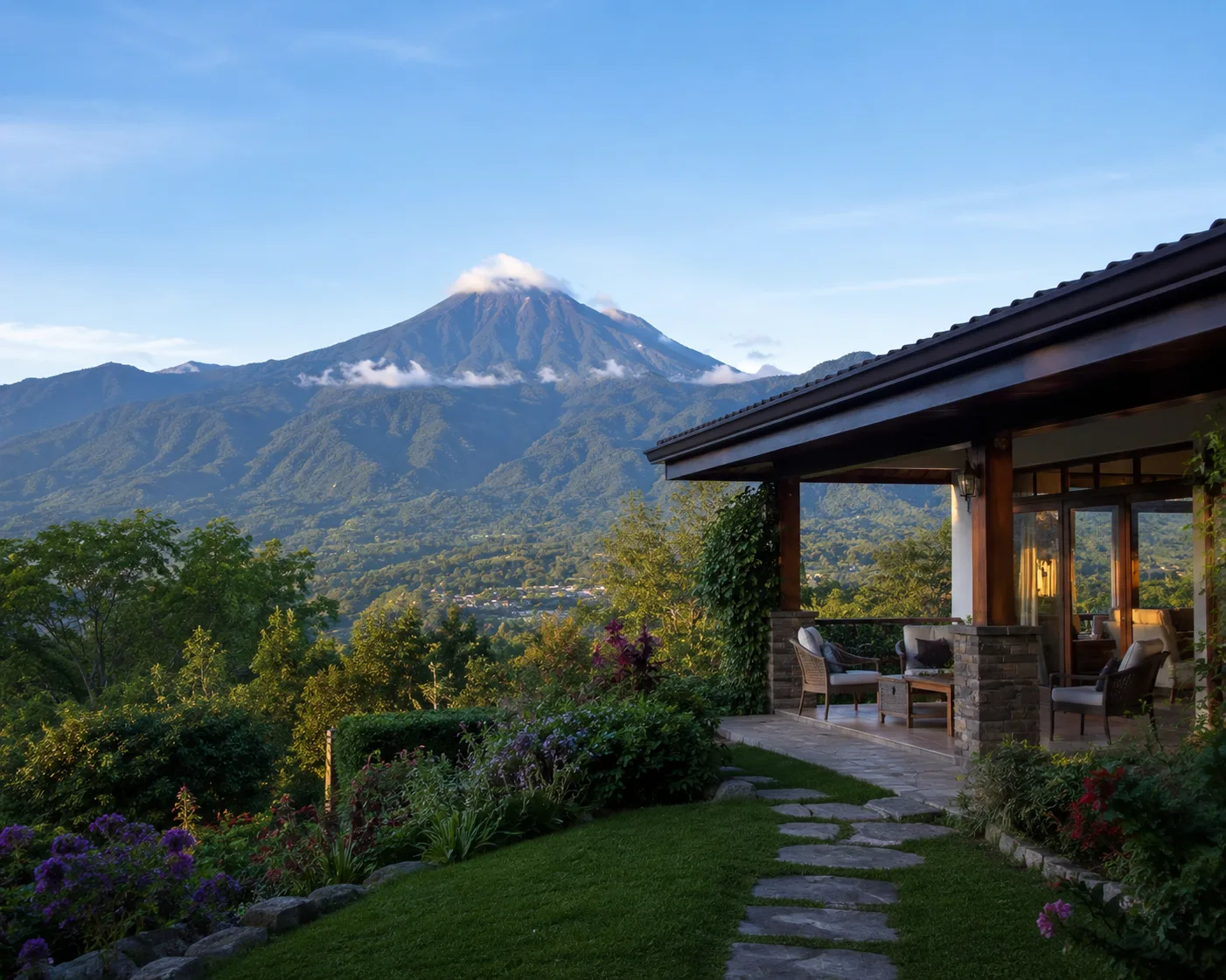 Vista al volcán